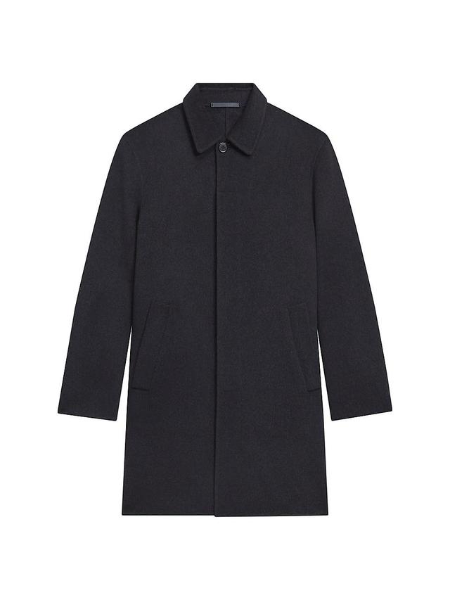 Mens Double-Faced Wool-Cashmere Car Coat Product Image