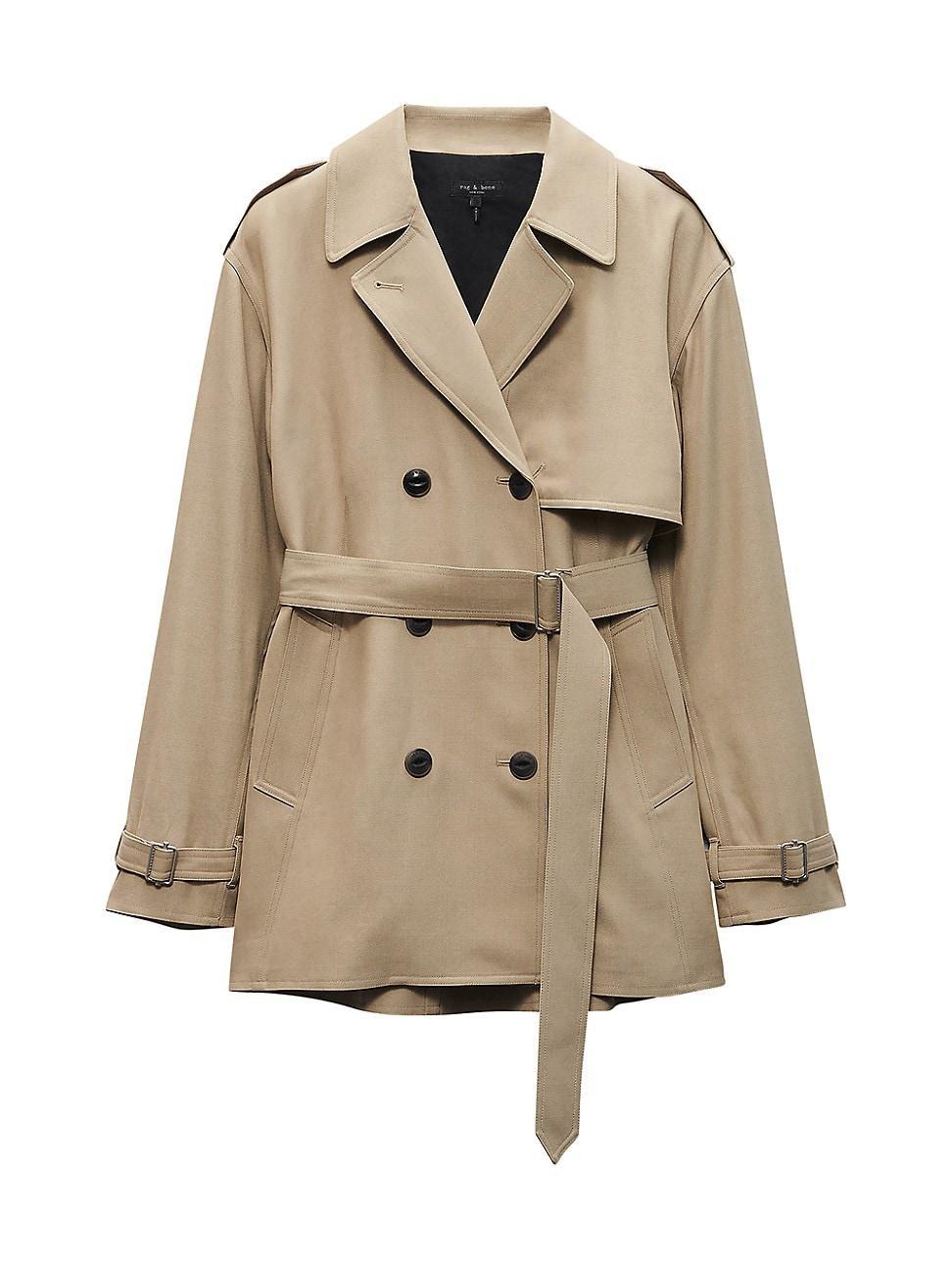 Womens Beverly Cropped Trench Coat product image