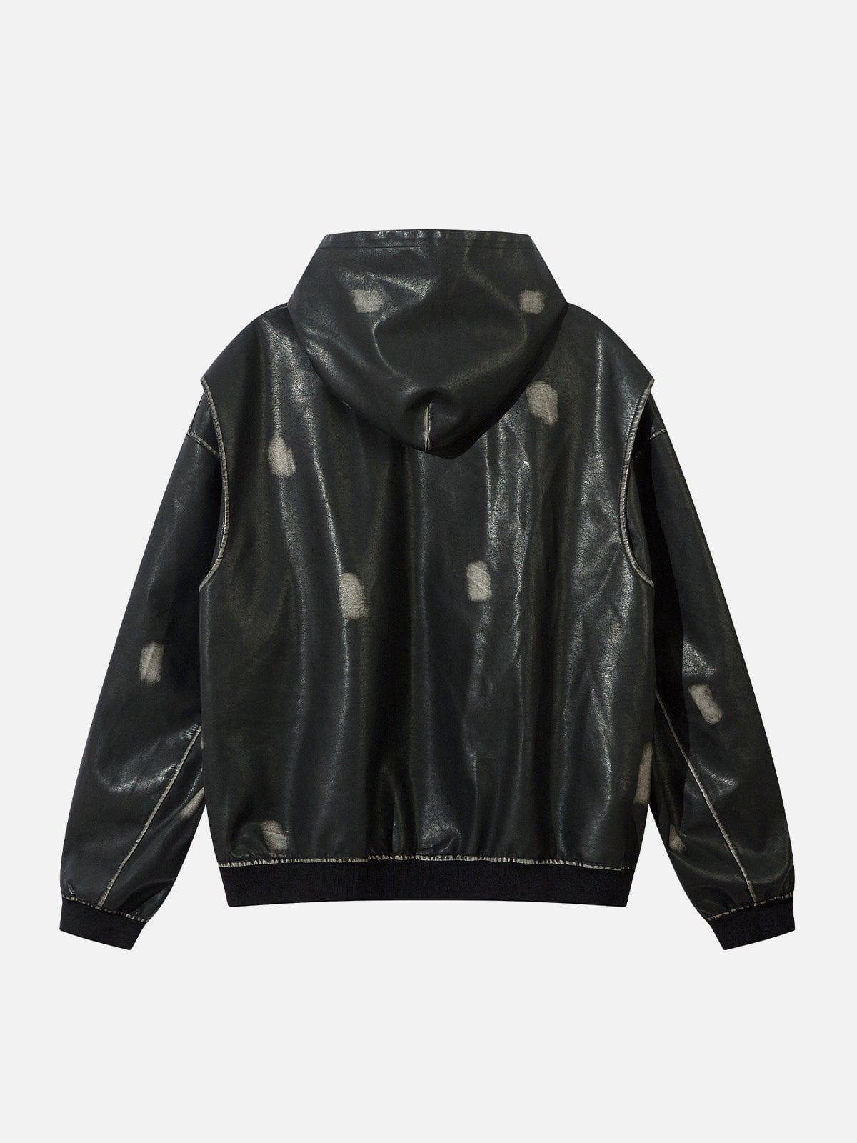 Aelfric Eden Washed Faux Leather Jacket Product Image