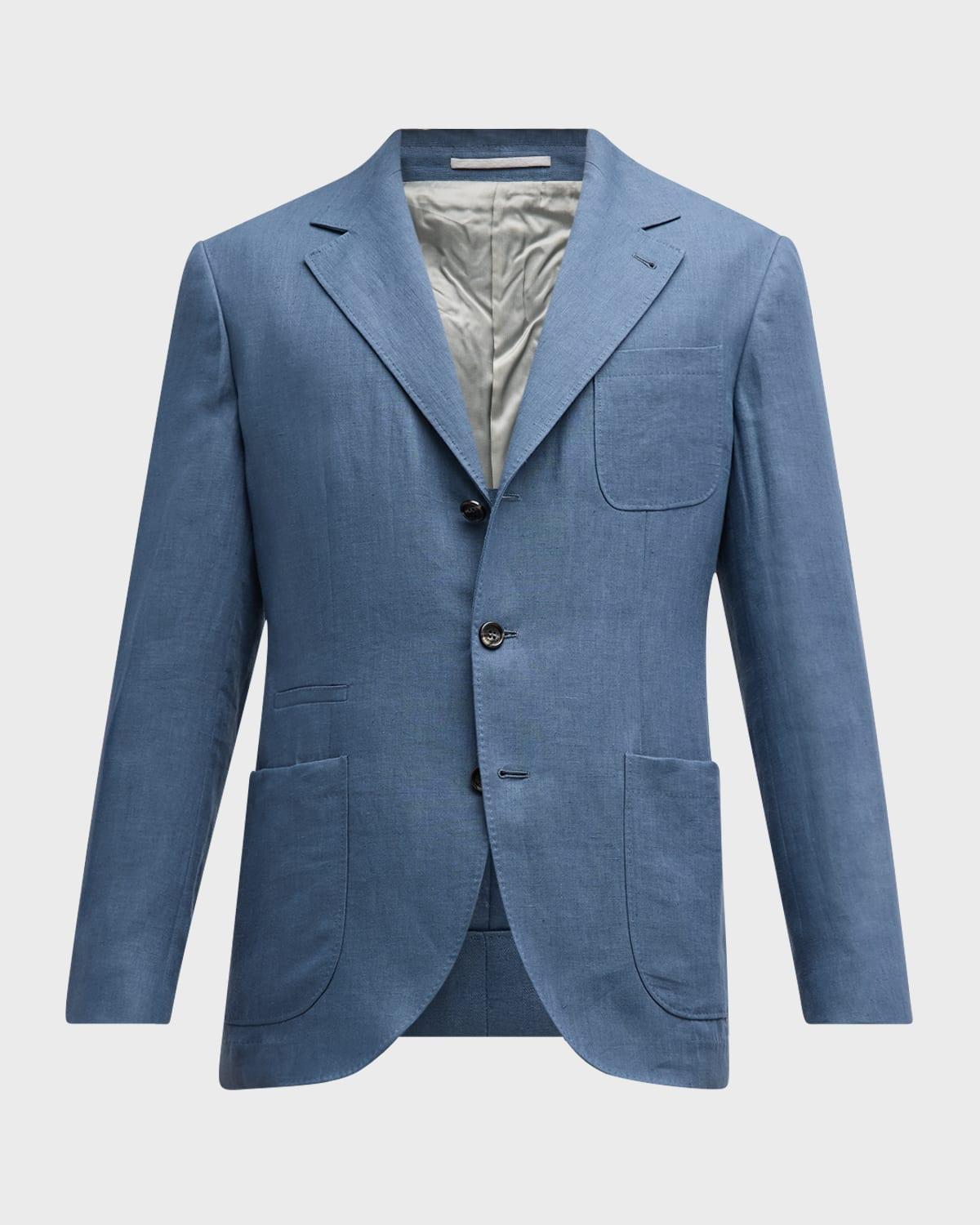 Mens Linen Two-Button Sport Coat Product Image