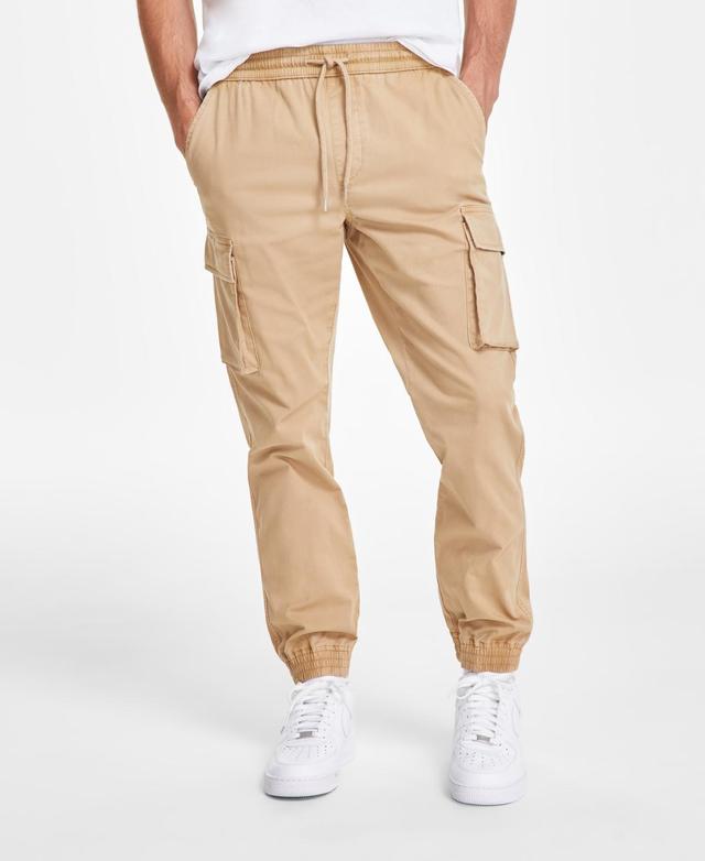 Sun + Stone Mens Garment-Dyed Cargo Jogger Pants, Created for Macys Product Image