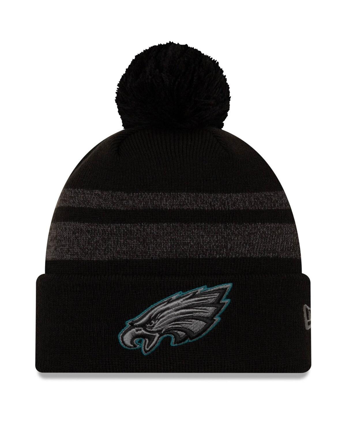 Mens New Era Philadelphia Eagles Dispatch Cuffed Knit Hat With Pom Product Image