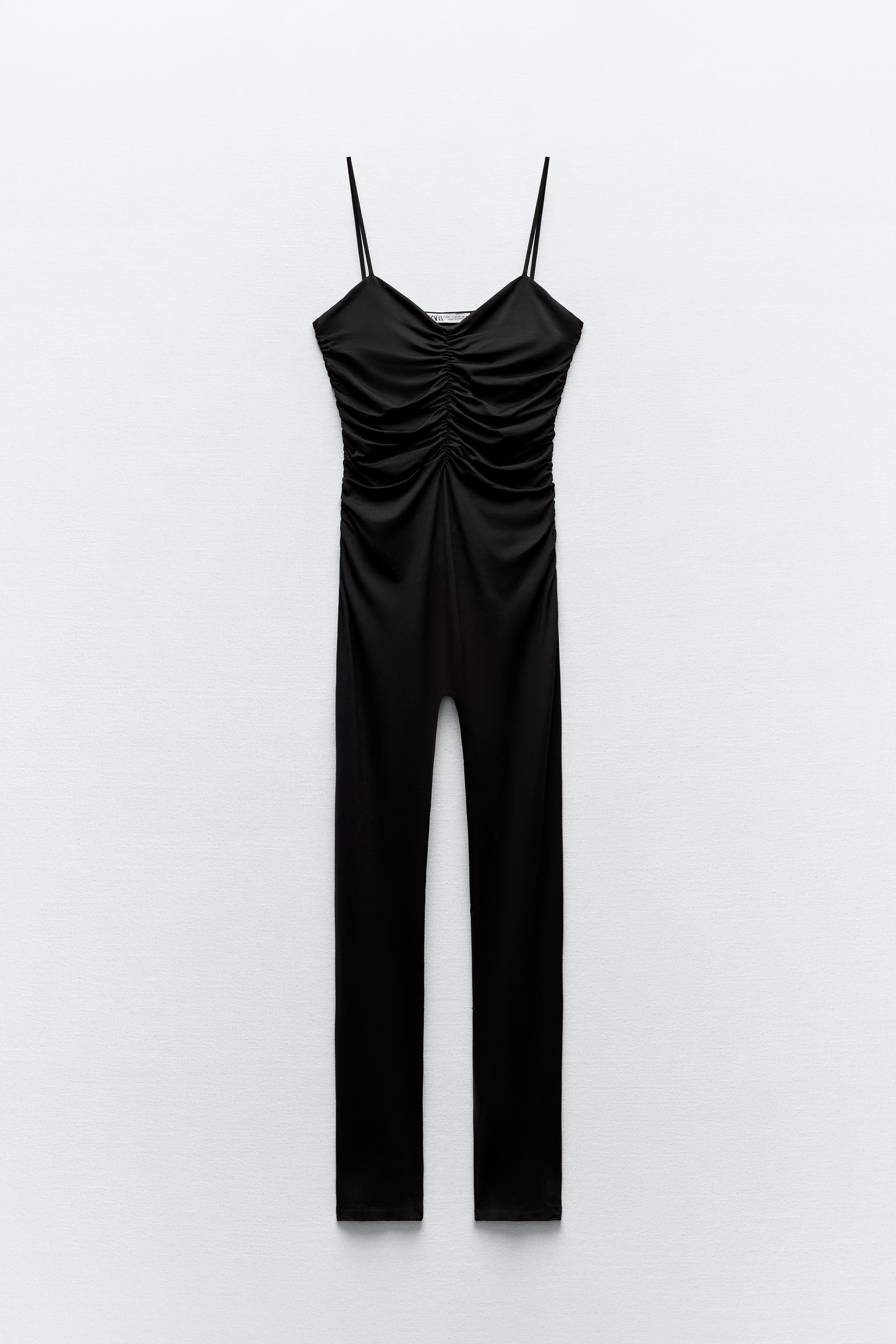 LONG POLYAMIDE RUCHED JUMPSUIT Product Image