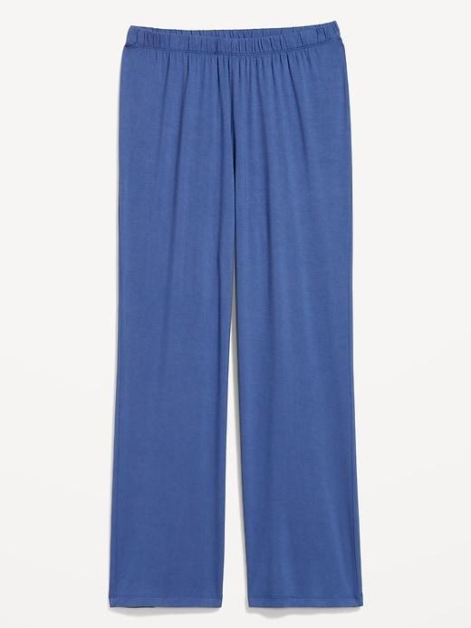 Mid-Rise Knit Jersey Pajama Pant Product Image