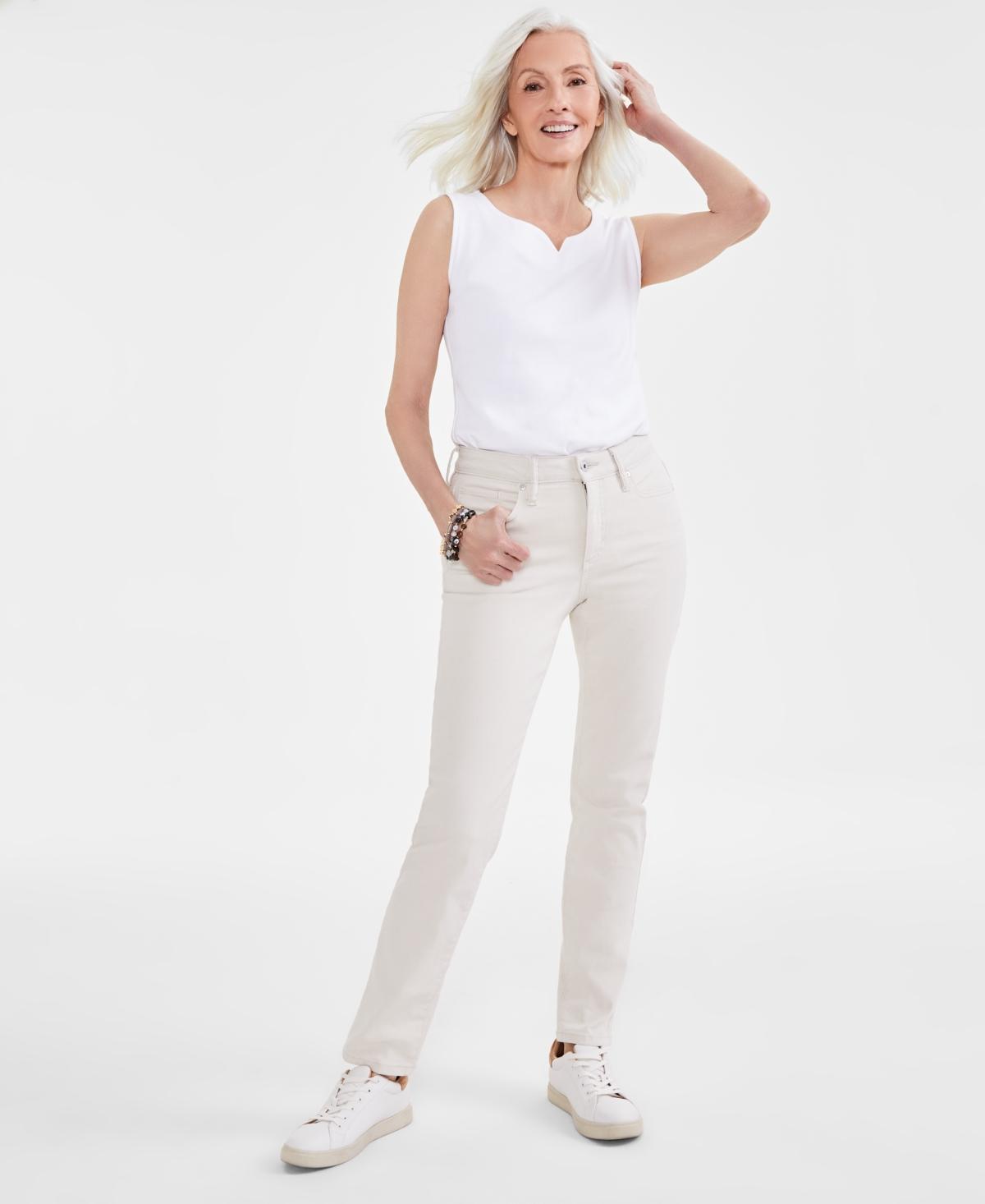 Women's Mid-Rise Stretch Slim-Leg Jeans, Created for Macy's Product Image