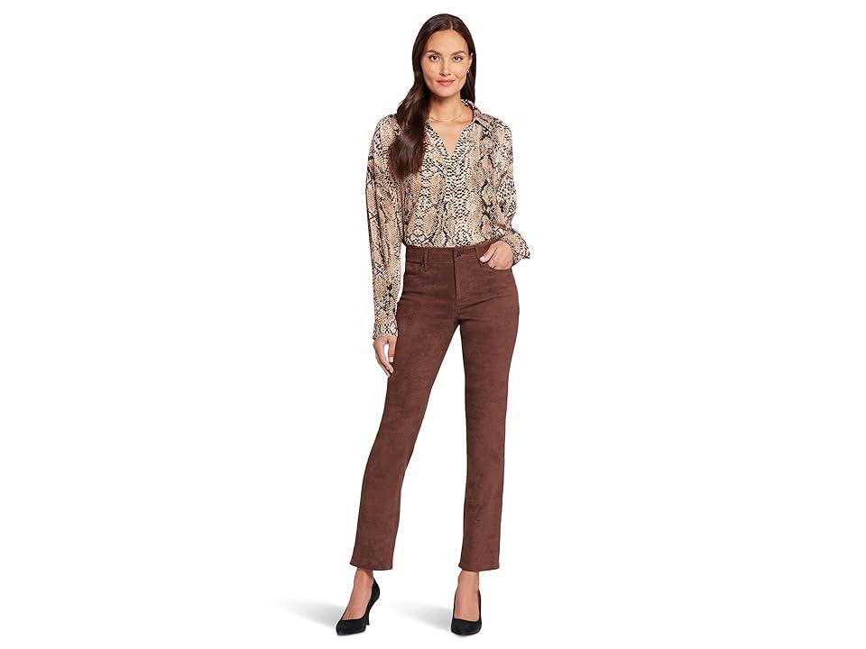 NYDJ Sheri Slim (Dark Chocolate) Women's Casual Pants Product Image