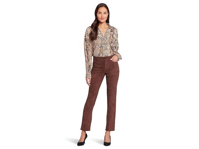 NYDJ Sheri Slim Faux Suede Pants Product Image