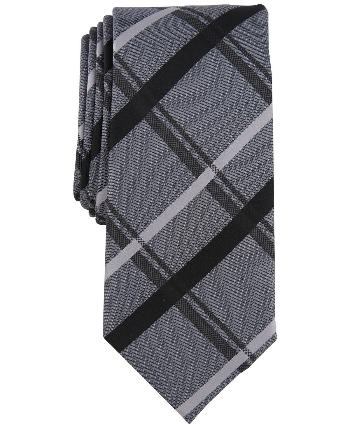 Alfani Mens Zuma Plaid Tie, Created for Macys Product Image