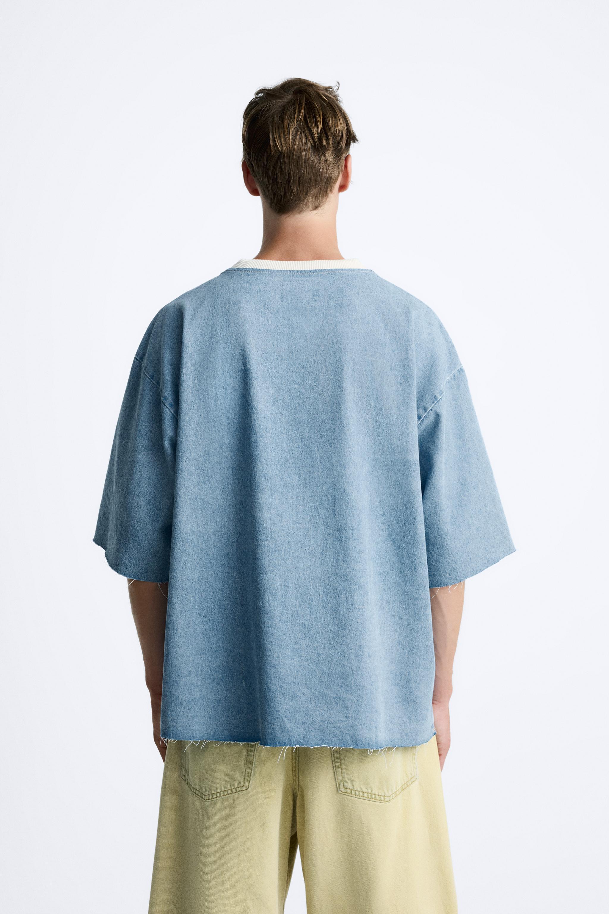 WASHED DENIM SWEATSHIRT Product Image