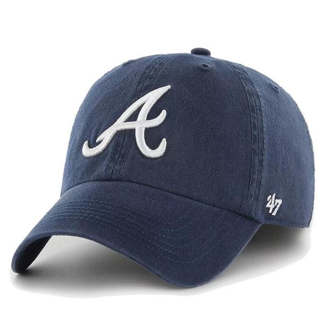 Mens 47 Atlanta Braves Franchise Logo Fitted Hat Blue Product Image