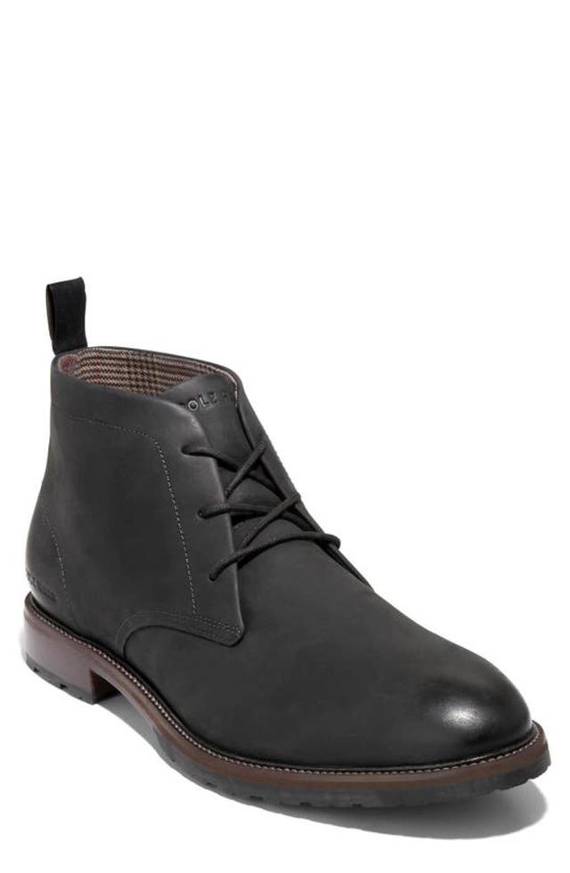 COLE HAAN Berkshire Lug Chukka Boot In Black-truffle Product Image