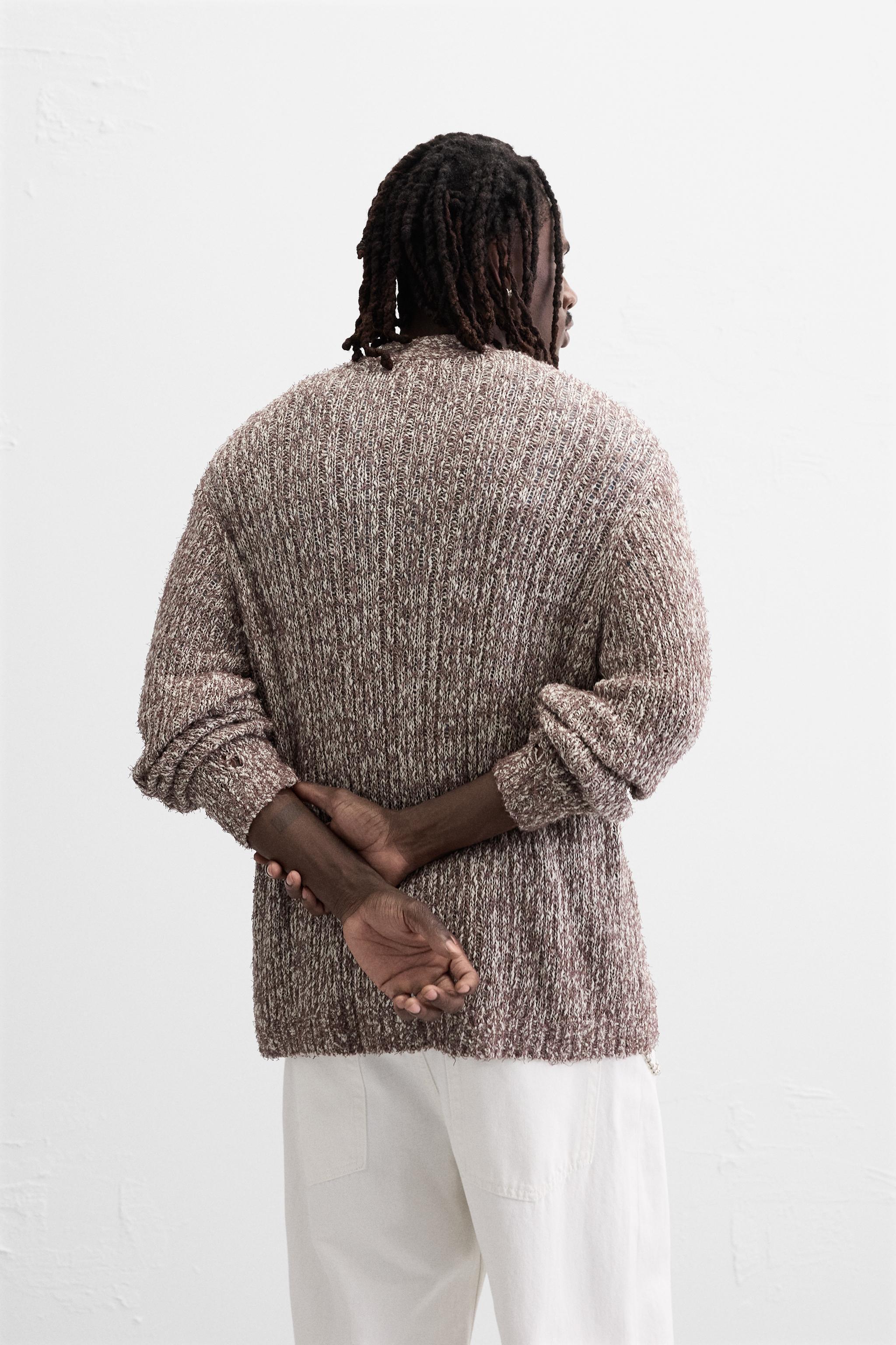 RIPPED EFFECT CARDIGAN Product Image