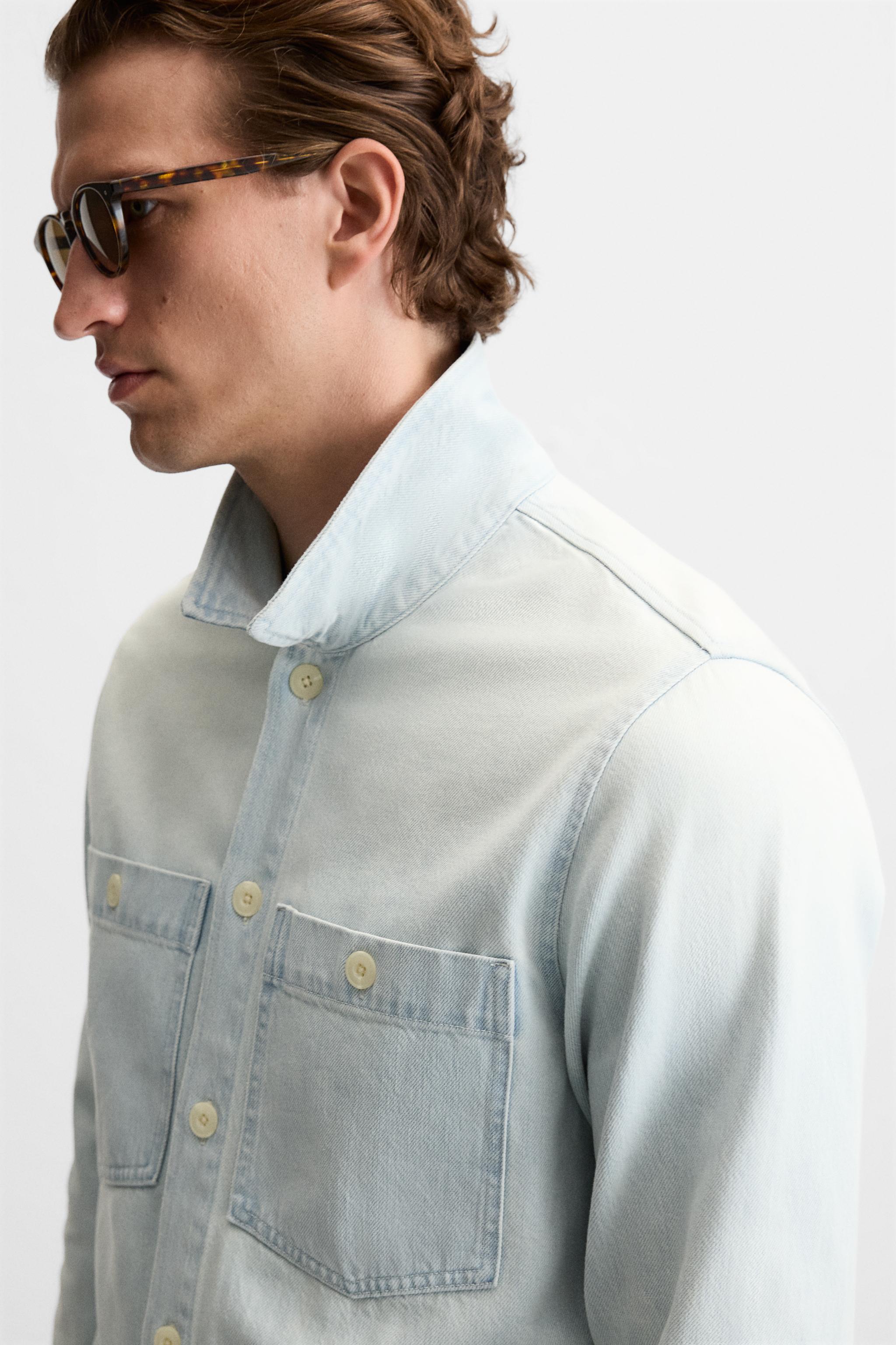 POCKET DENIM OVERSHIRT Product Image