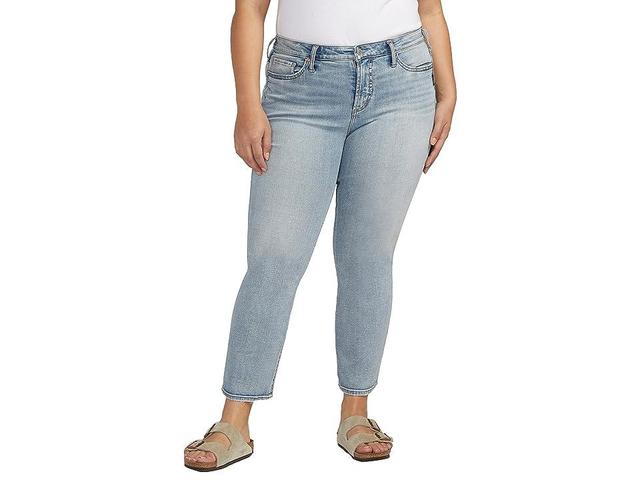 Silver Jeans Co. Plus Size Most Wanted Mid-Rise Ankle Jeans W63424ECF139 (Indigo) Women's Jeans Product Image