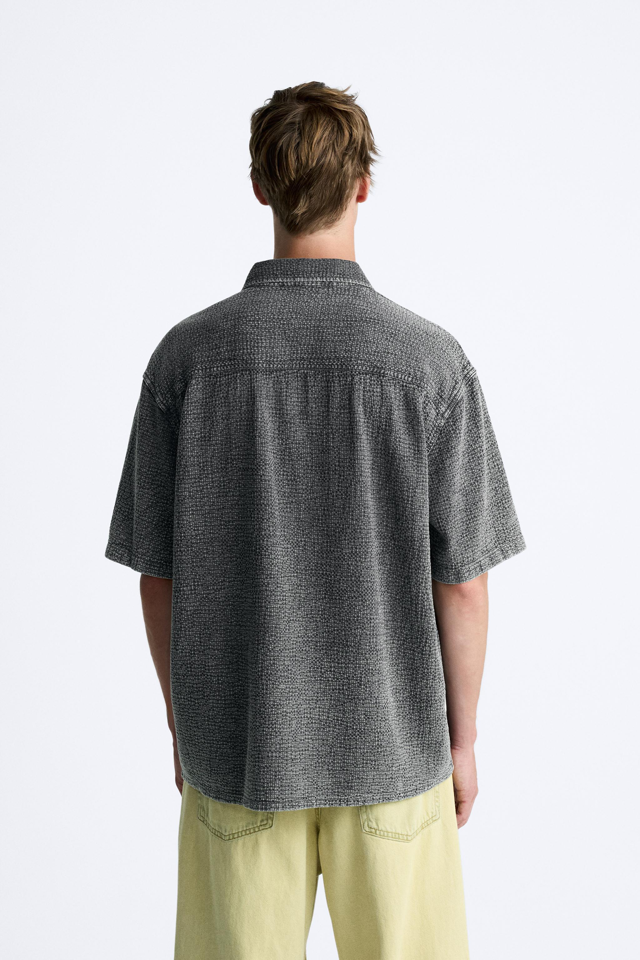 TEXTURED WASHED SHIRT Product Image