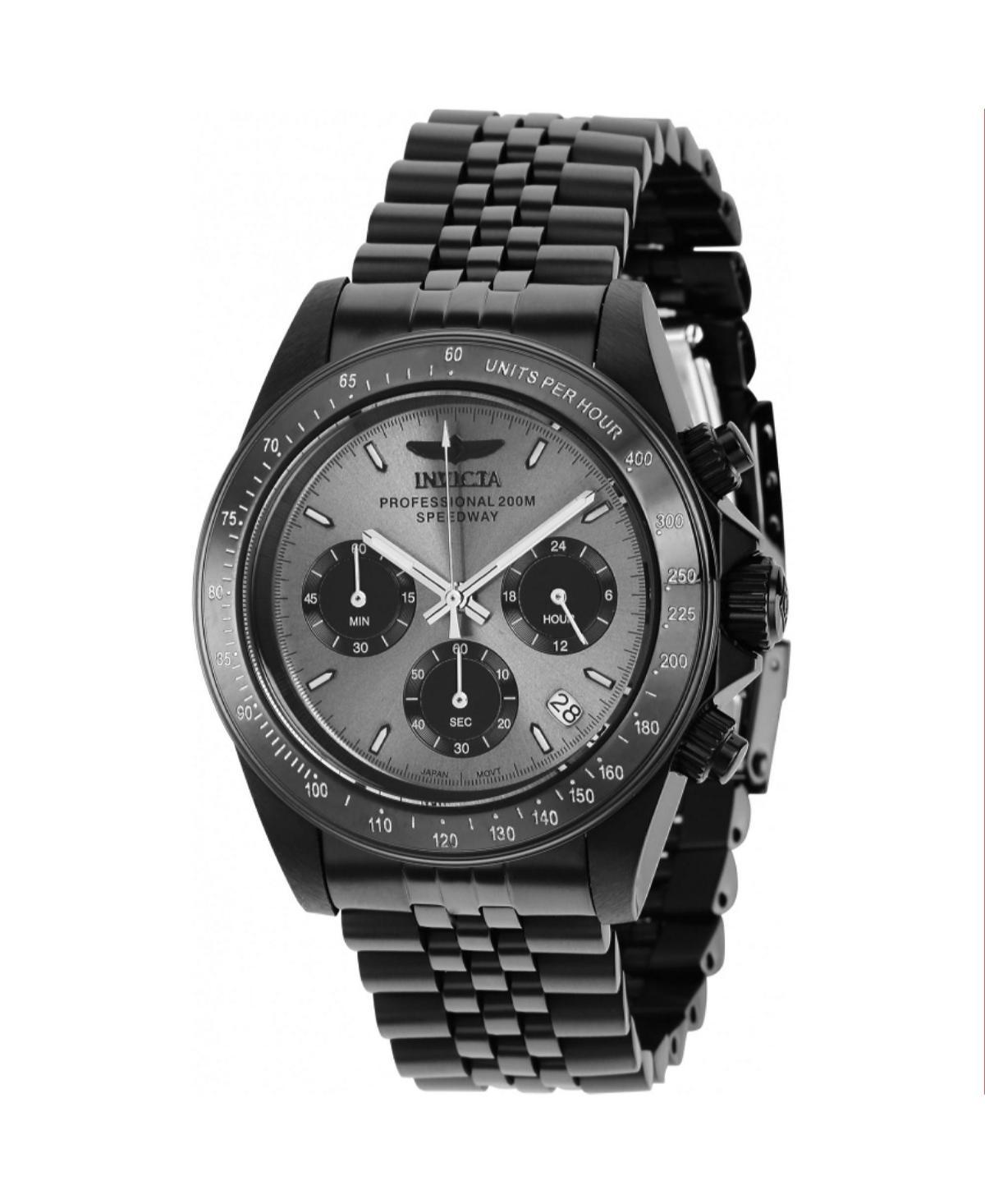 Invicta Mens 36737 Speedway Quartz Chronograph Black, Grey Dial Watch - Black Product Image