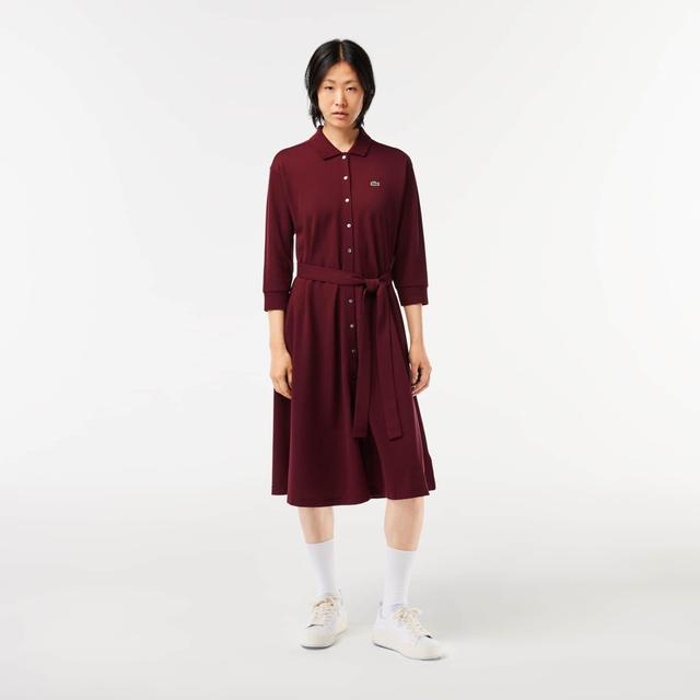 Relaxed Fit Piqué Polo Dress Product Image