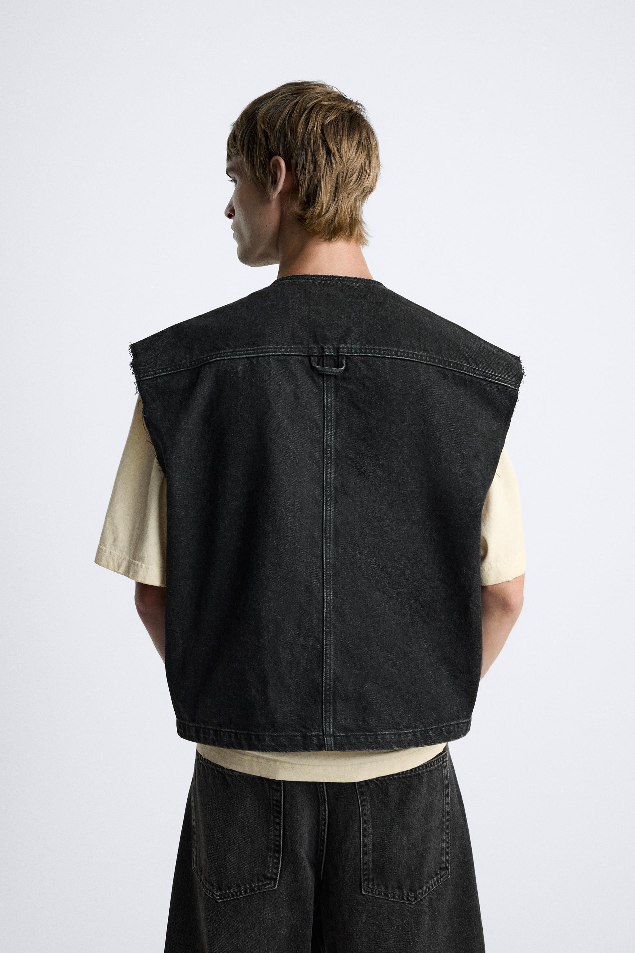 DENIM UTILITY VEST Product Image