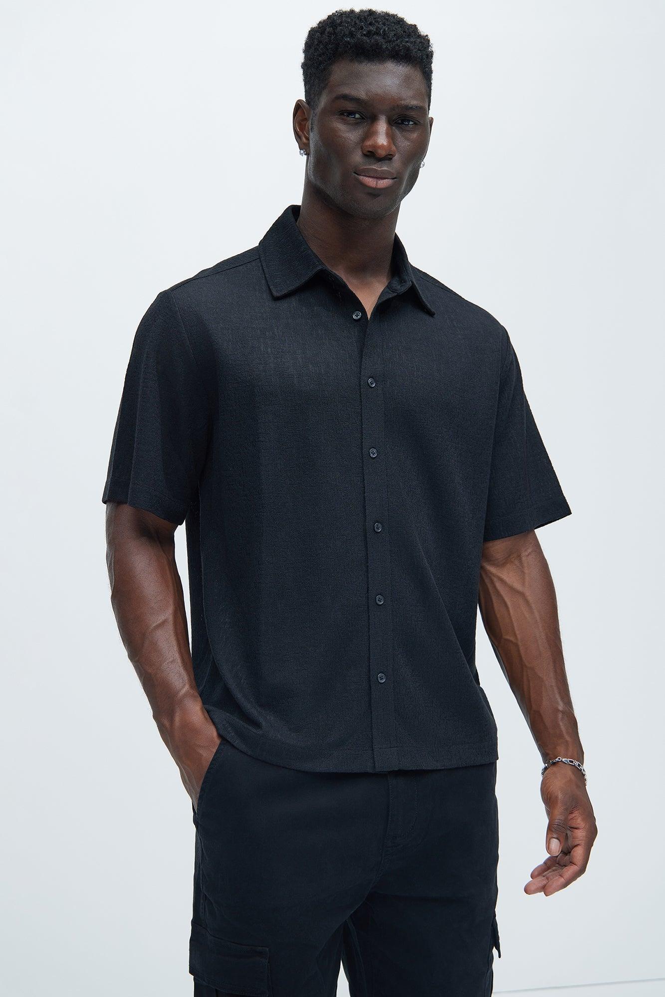 Henrik Textured Shirt - Black product image