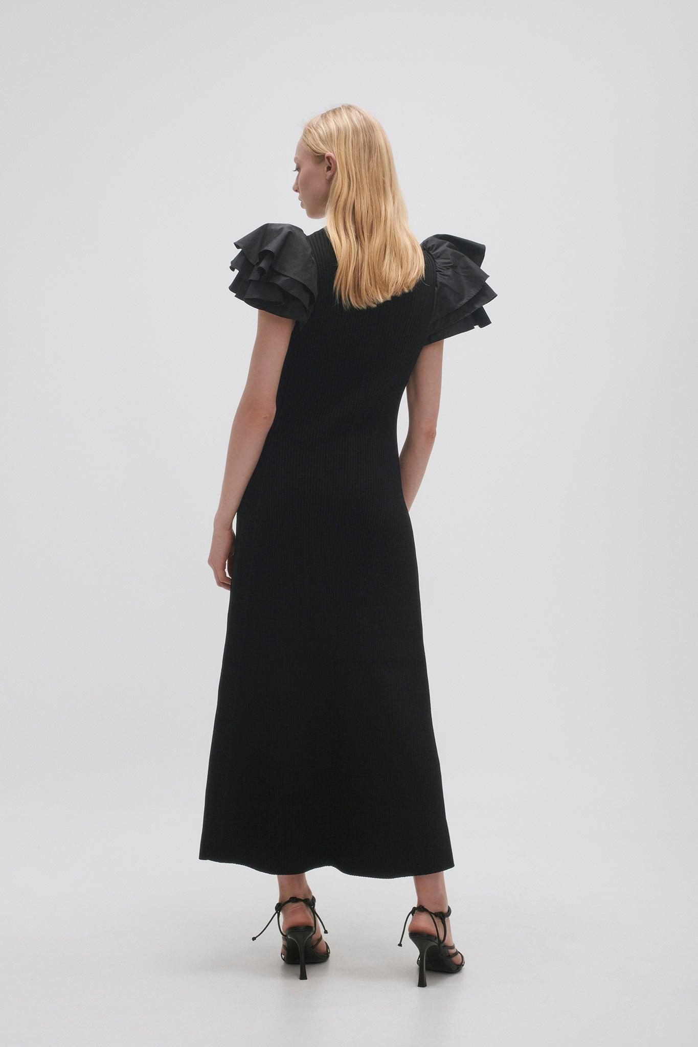 Questa Puff Midi Dress Product Image