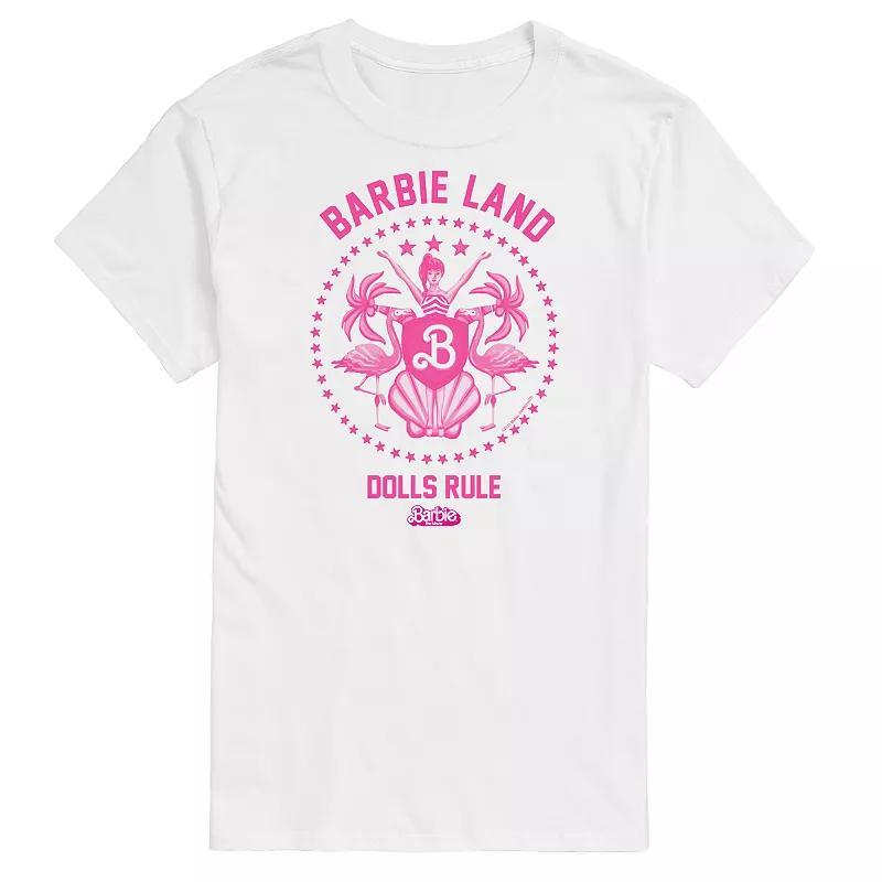 Big & Tall Barbie The Movie Barbie Land Dolls Graphic Tee, Mens Product Image