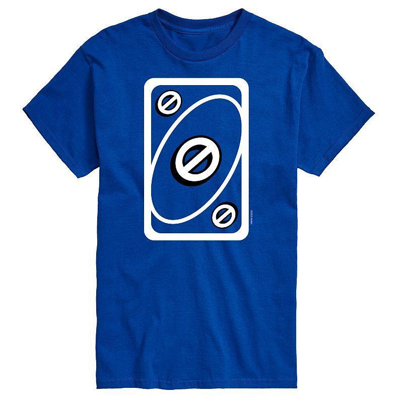 Big & Tall UNO Blue Skip Card Tee, Mens Med Blue Product Image