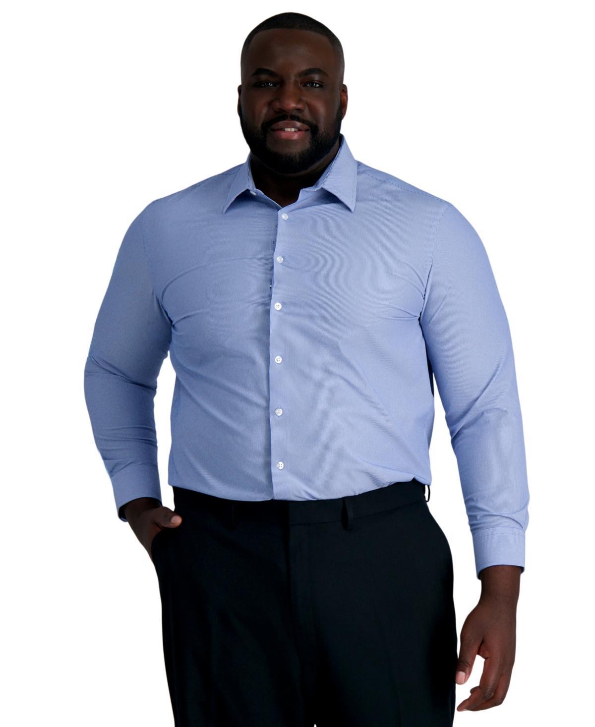 Big & Tall Haggar Mens Smart Wash Classic Fit Dress Shirt Product Image