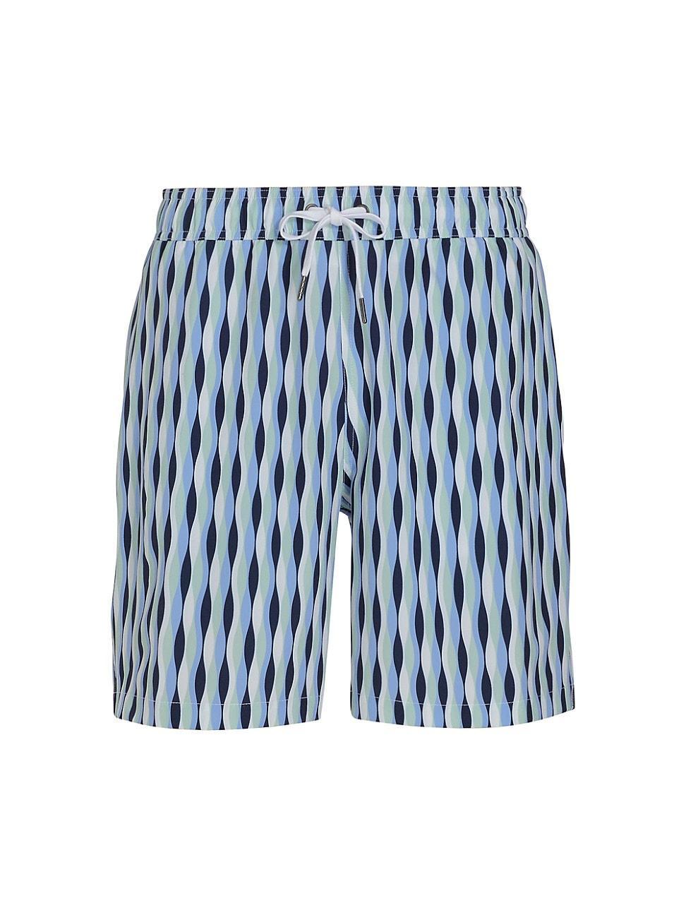 Mens COLLECTION Braided Stripe Swim Trunks Product Image