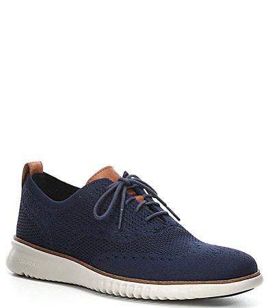 Cole Haan Mens 2.ZERGRAND Knit Stitchlite Wingtip Oxfords Product Image