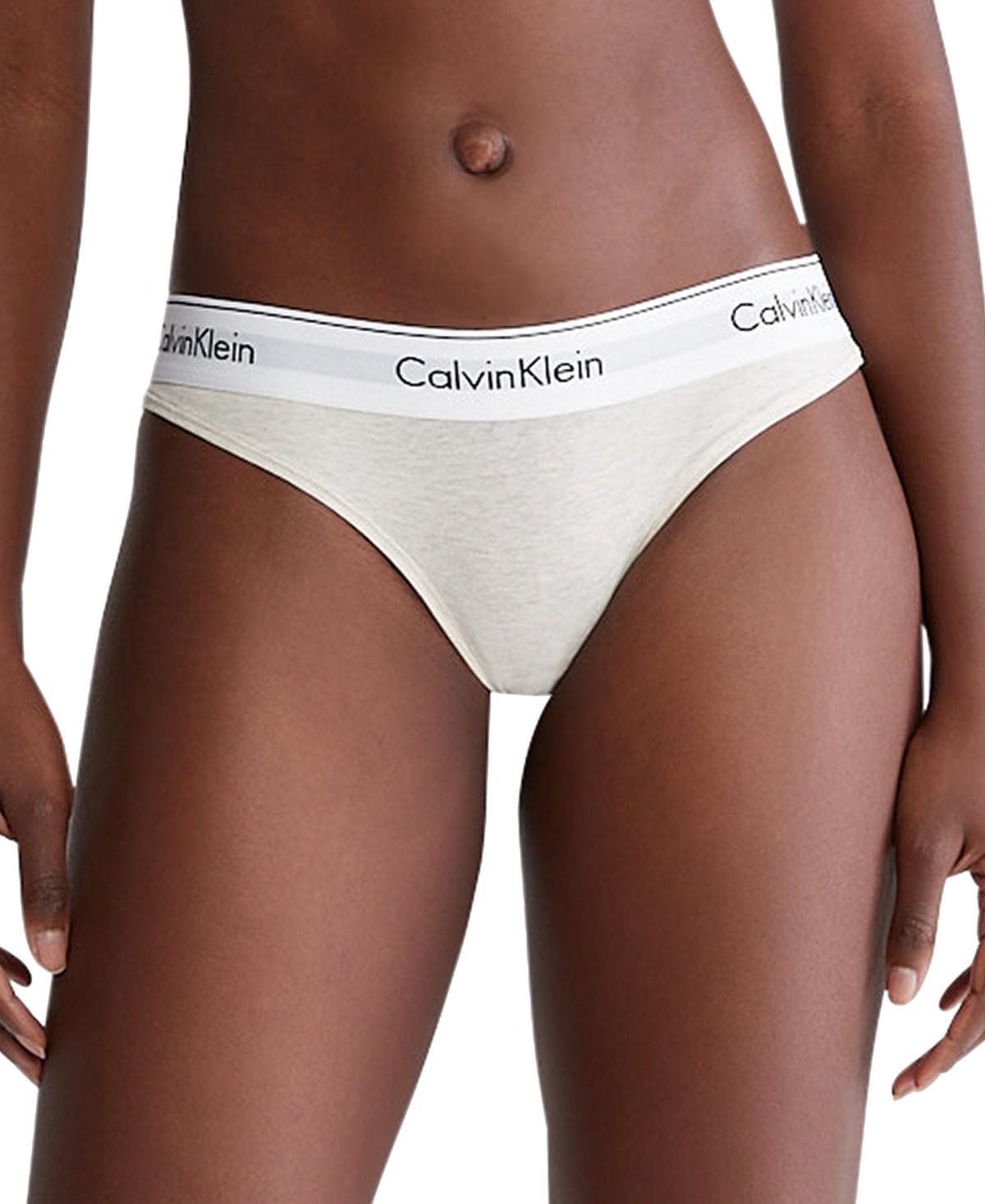 Calvin Klein Modern Cotton Bikini Panty F3787, Womens Med Brown Product Image