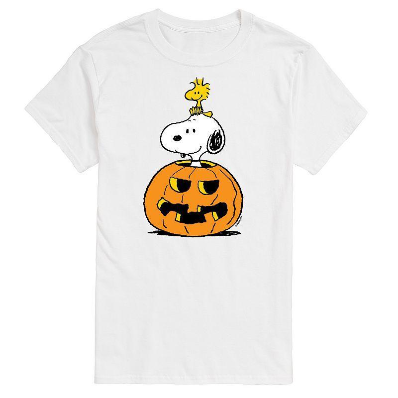 Big & Tall Peanuts Snoopy Pumpkin Tee, Mens Product Image