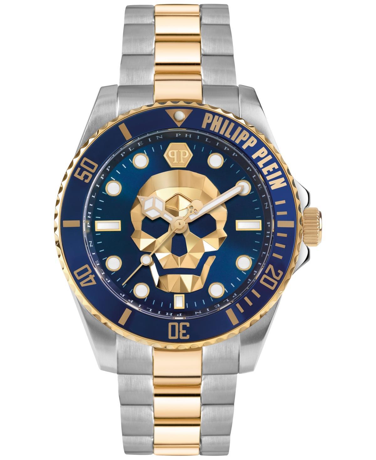 Philipp Plein Mens The $kull Two Tone Stainless Steel Bracelet Watch 44mm - Two Tone Product Image