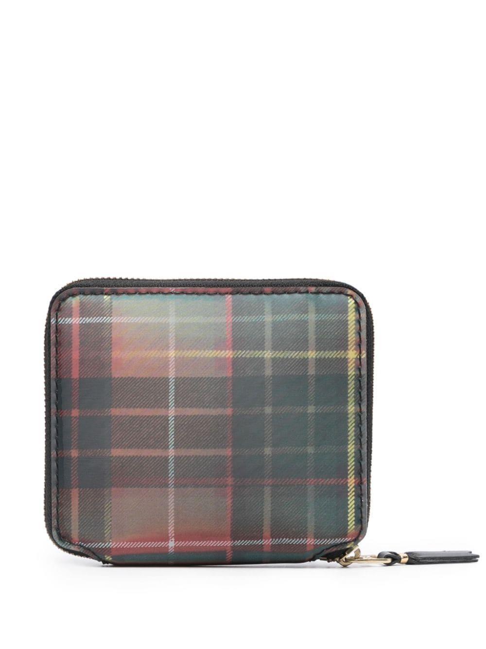 Lenticular-effect Tartan Wallet In Multicolour Product Image