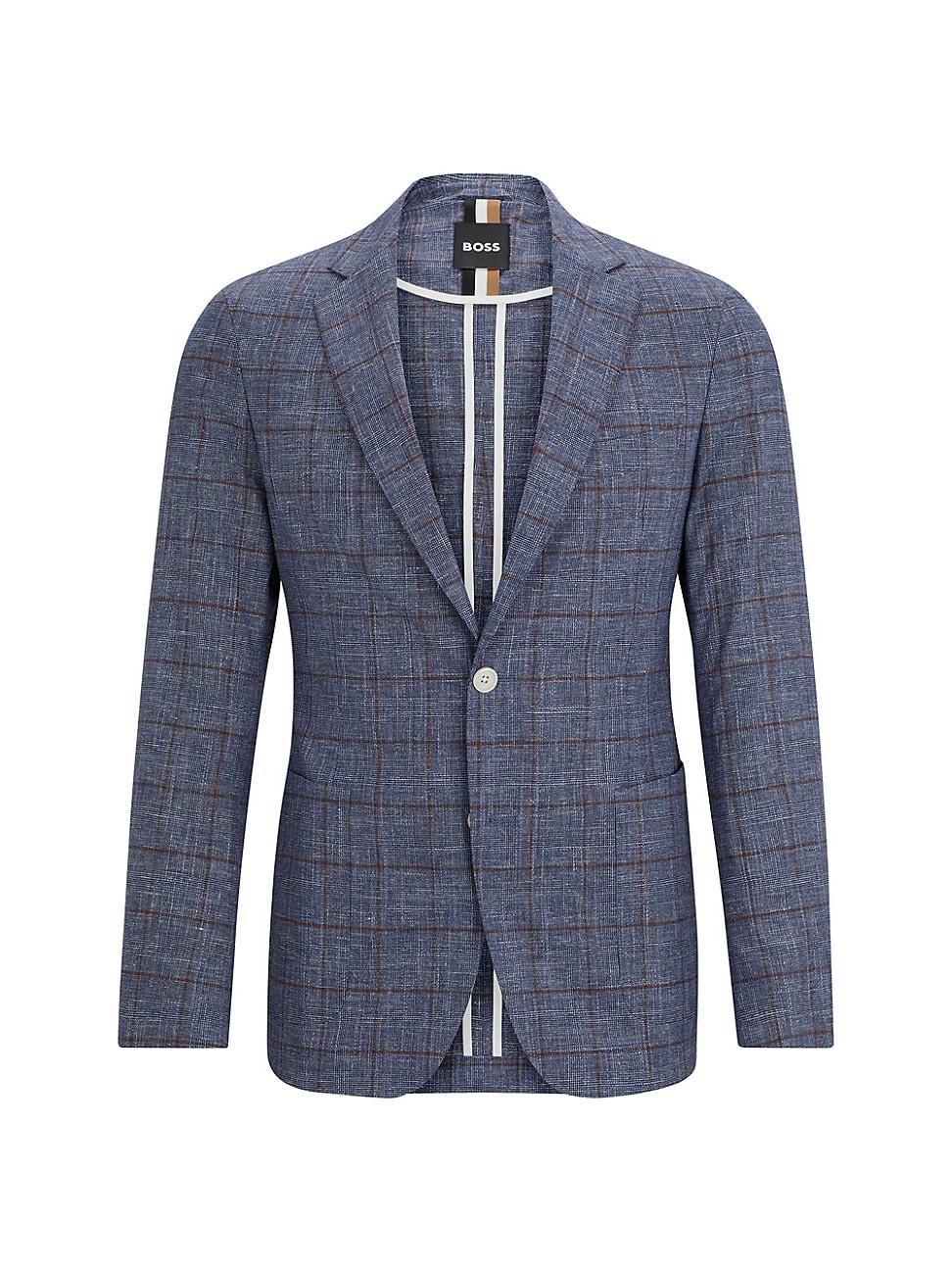 Boss by Hugo Boss Mens Slim-Fit Micro-Patterned Jacket Product Image