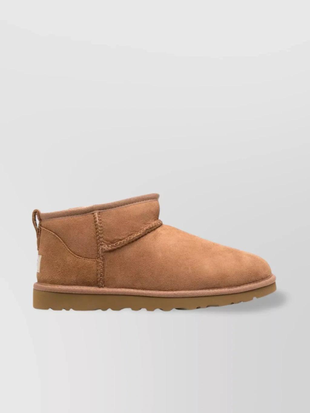 UGG Classic Ultra Mini - Sheepskin Boot In Brown Product Image