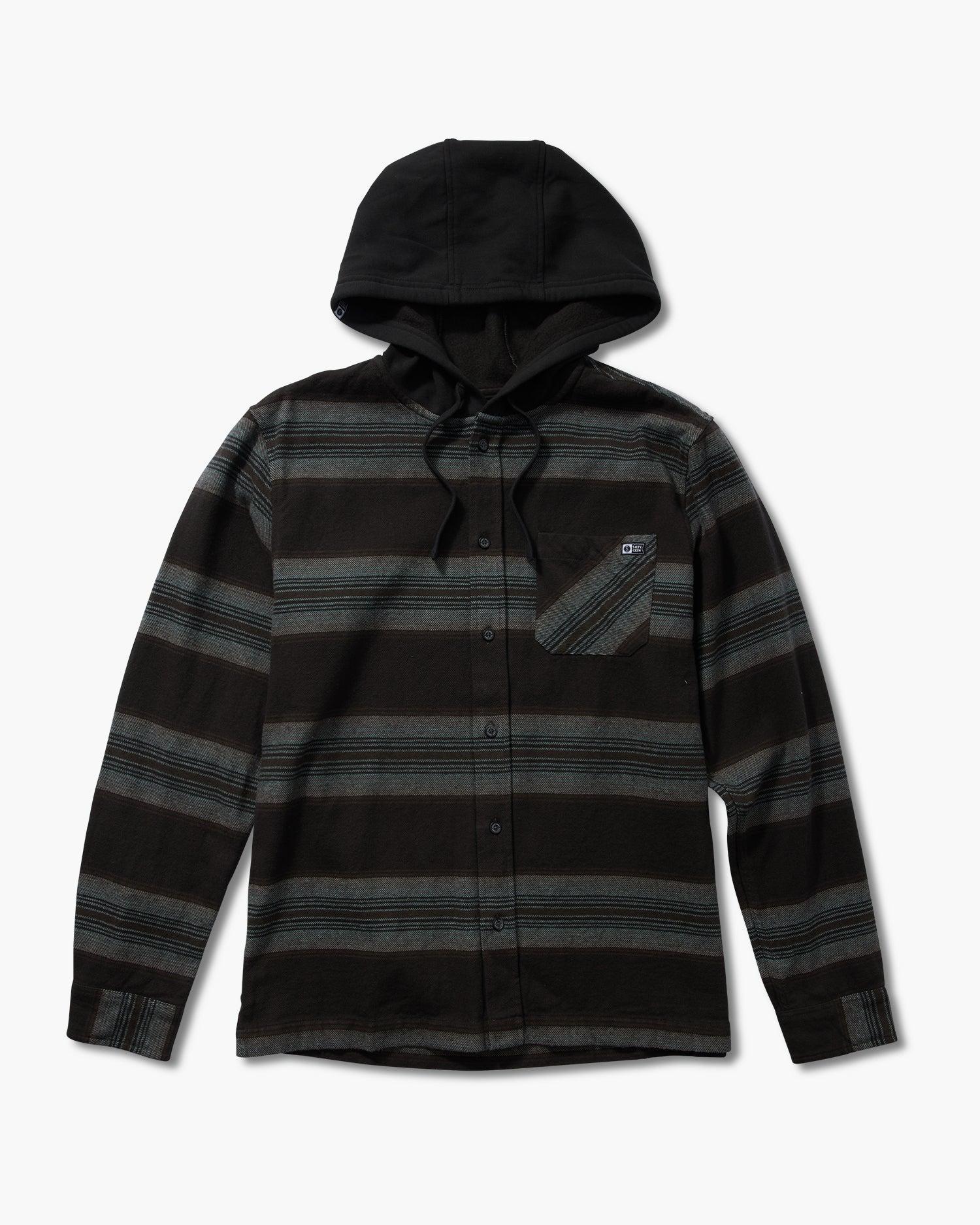 Outback Hooded Flannel - Coal Male Product Image