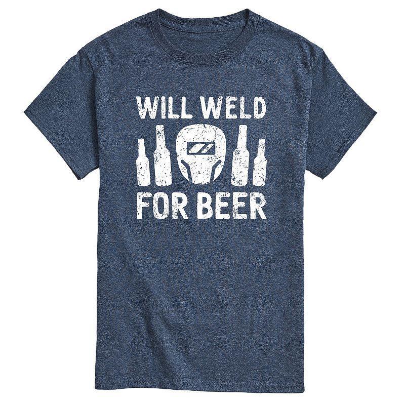 Mens Will Weld For Beer Tee Product Image