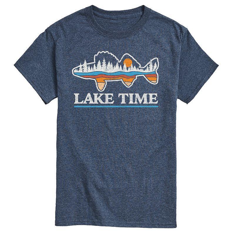 Mens Lake Time Graphic Tee Med Blue Product Image