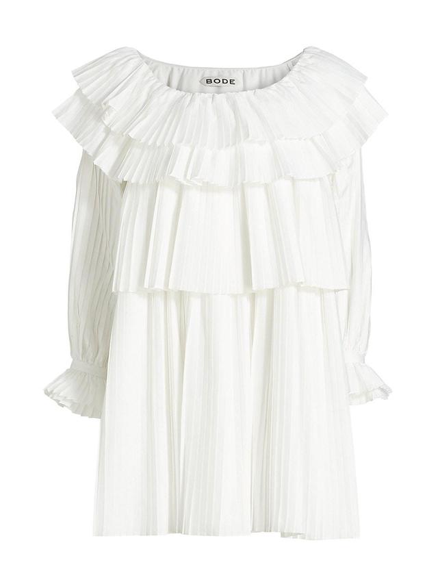 Womens Brunch Pleated Minidress Product Image