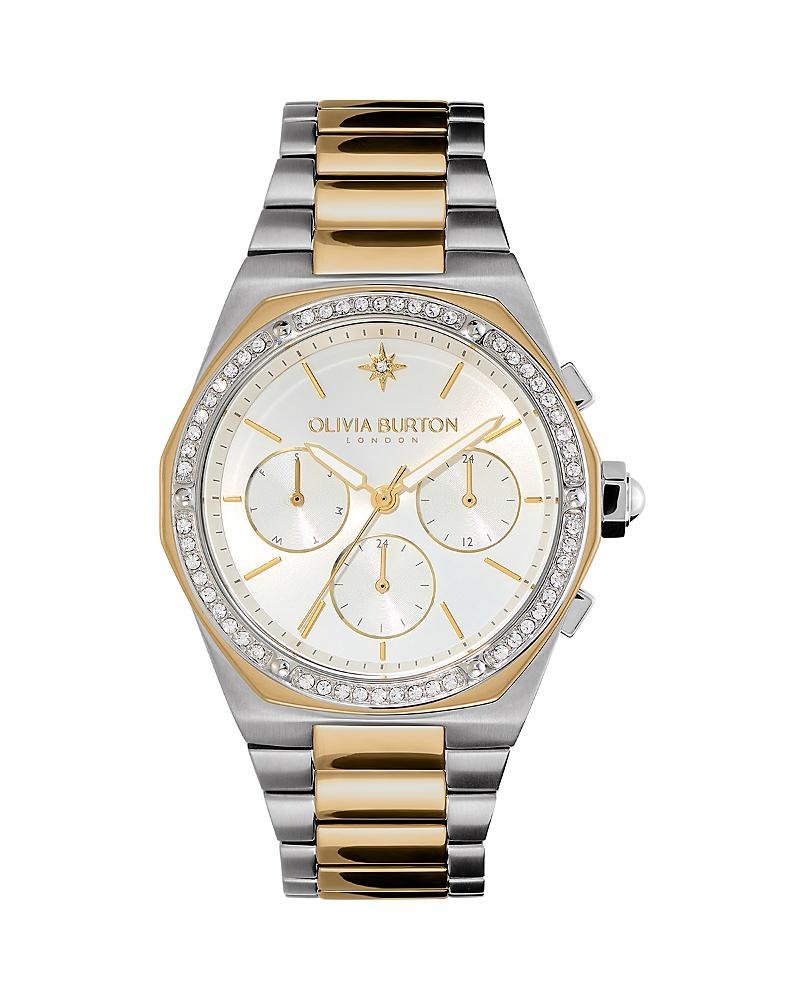 Olivia Burton Hexa Two Tone Embellished Chronograph, 38mm Product Image