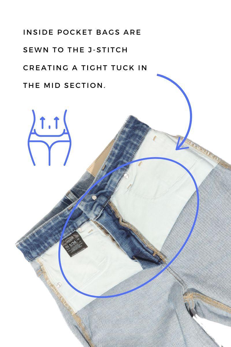 Tummy Control High Rise Straight Jeans Product Image