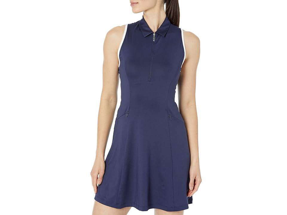 Callaway Racerback Flounce Dress (Peacoat) Women's Clothing Product Image