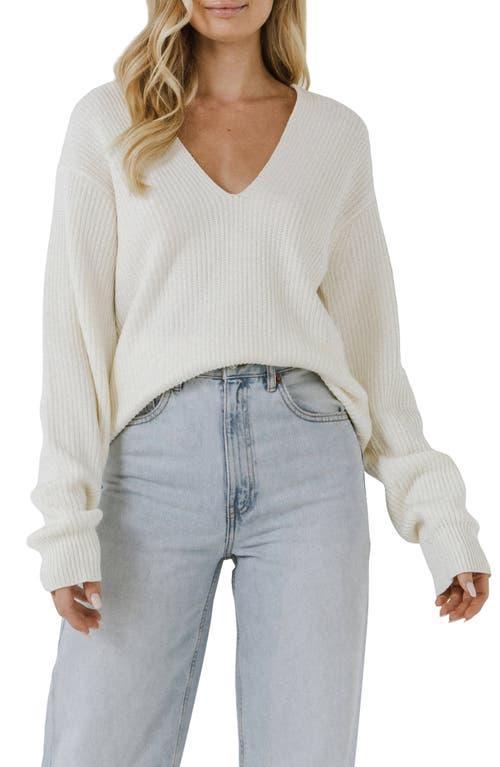 Free the Roses Endless Rose Oversize Deep-V Sweater Product Image