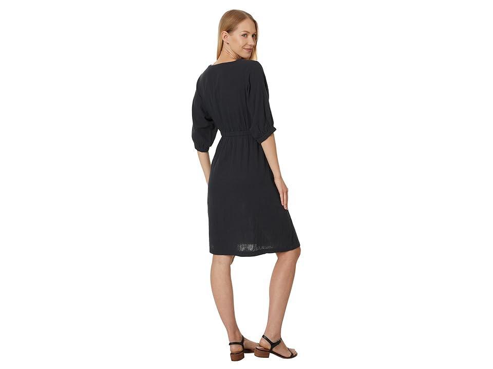 Womens Coastal Double Gauze Crossover Dress S Product Image