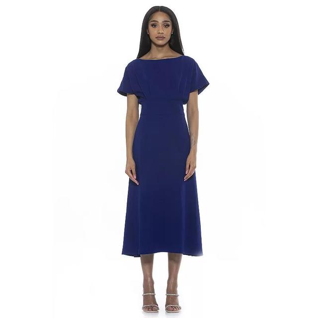 Womens ALEXIA ADMOR Dolman Midi Fit & Flare Dress Product Image