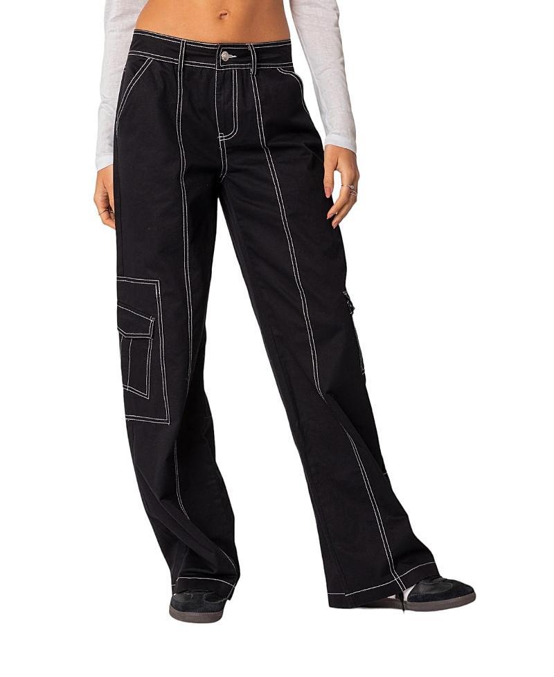 Edikted Helen Low Waist Cargo Pants Product Image