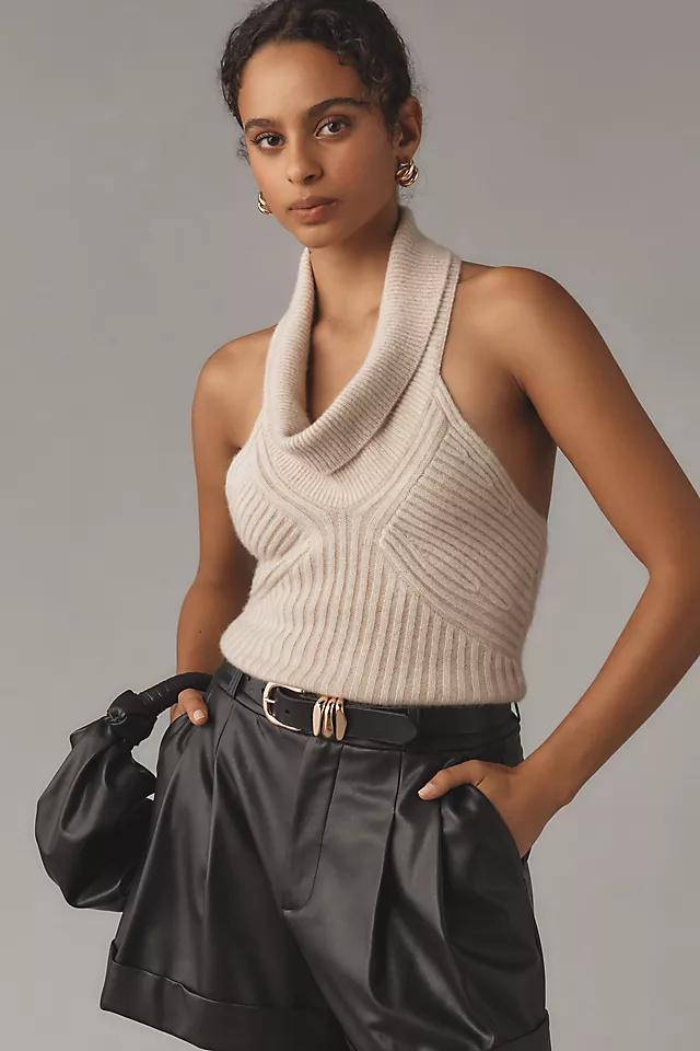 Pilcro Plunge-Neck Halter Sweater Tank Product Image