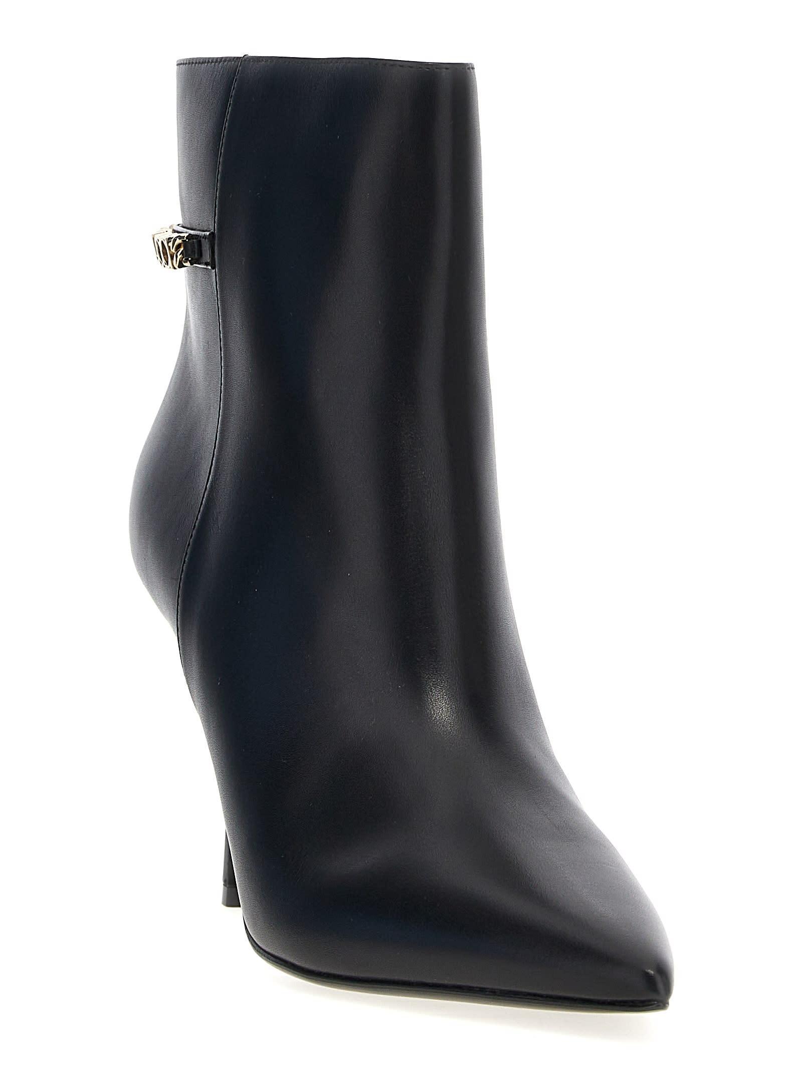 Woman Black Leather Signoria Ankle Boots Product Image