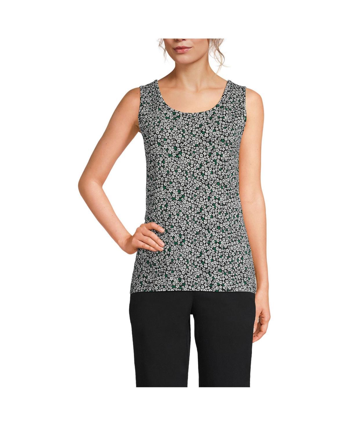 Lands End Womens Tall Cotton Tank Top Product Image