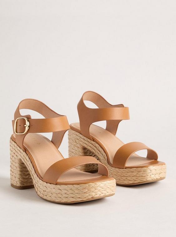 Two Piece Platform Heeled Sandal (WW) product image